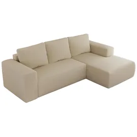 MKS ECKSOFA TRENTINO L Beige Boucle - Rechts