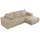 MKS ECKSOFA TRENTINO L Beige Boucle - Rechts