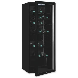 Exquisit GKS240-GT-160C Getränkekühlschrank (237 l, 1400 mm hoch, Schwarz)