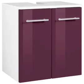 WELLTIME Waschbeckenunterschrank Venedig 50 x 53 cm Lila