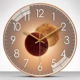 Moderne, Geräuschlose Wanduhr, Pendeluhr Für Das Schlafzimmer, Digitaluhr – Roségold