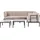 Beliani Rima III Loungeset grau/beige