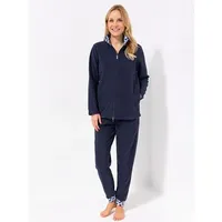 POLARSTERN HOMEWEAR Hausanzug Mikrofaser Fleece Jacke & Hose Druckdetails