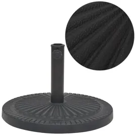 vidaXL Schirmständer Harz Rund 14 kg Schwarz