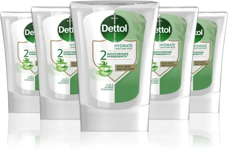 Dettol Soft on Skin Set Nachfüllpackung für berührungslose Seifenspender vorteilhafte Packung Aloe Vera