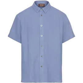 MAN'S WORLD Kurzarmhemd Blau 5XL