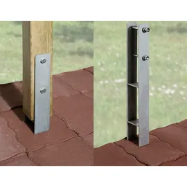 Weka H-Anker 12 cm x 12 cm 60 x 60 cm silber
