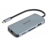 Dicota D32062 Schnittstellen-Hub USB Typ-C Silber