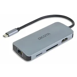 Dicota D32062 Schnittstellen-Hub USB Typ-C Silber