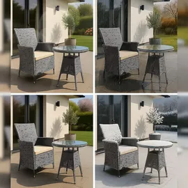 CLP Gartenmöbel-Set Fireda, grau-meliert