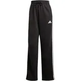 adidas Essentials 3-Stripes Open Hem Fleece Jogginghose Damen Schwarz/Weiß XL
