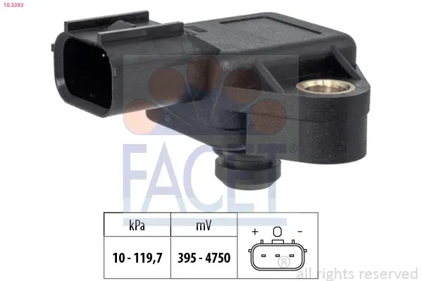 FACET Luftdrucksensor, Höhenanpassung 103383 für MAZDA MITSUBISHI