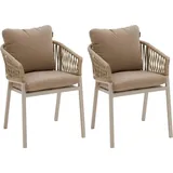 Hesperide Hespéride Gartensessel 2er-Set 0 x 0 x 0 cm beige