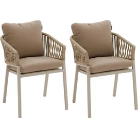 Hesperide Hespéride Gartensessel 2er-Set 0 x 0 x 0 cm beige