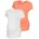 NEUN MONATE Packung 2-tlg 2 T-Shirts für Schwangerschaft und danach orange 40/42