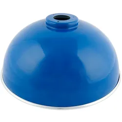 Automaten Hoffmann Lampenschirm für Billardlampe "Casino", Blau mit Messingrand