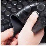 ANRO Gummi Antirutsch Bodenmatte SBR Schutzmatte Bodenbelag Noppen Muster Schwarz 3mm Stark 100 cm Breite 140 cm Länge