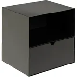 VCM Nachtschrank Joliet 30 x 25 x 30 cm Schwarz