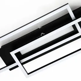 Briloner LED Deckenleuchte 1 eckig schwarz