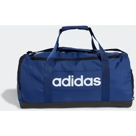 adidas Linear Duffel Sporttasche M Dunkelblau/Weiß