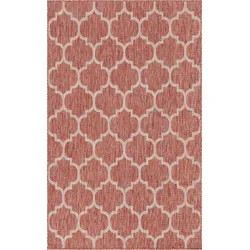 Myflair Möbel & Accessoires Teppich »Outdoor Crosses Lagerräumung«, rechteckig, 4 mm Höhe, Flachgewebe, In- und Outdoor geeignet Myflair Möbel & Accessoires rostrot/beige B: 152 cm   1 St.