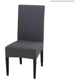 Dunkelgrau) 2er-Pack Stretch-Stuhlhussen, universelle Stuhlhussen für Esszimmer, abnehmbare und waschbare Stuhlhussen, geeignet für Hochzeiten,
