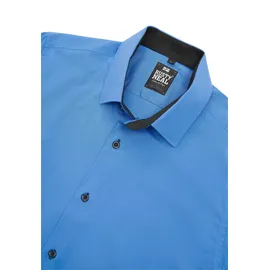 RUSTY NEAL Langarmhemd Blau / Grau 5XL