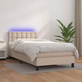 vidaXL Boxspringbett 90 x 200 cm Braun