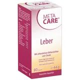 META CARE Leber – Mit bewährten Bitterstoffen aus Mariendistel, Artischocke und Löwenzahn – CHOLIN – Hochdosiert – Vegan – 60 Kapseln