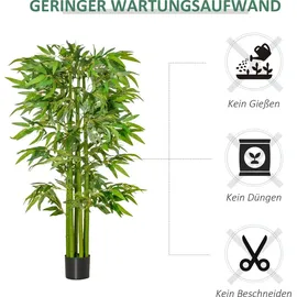 Homcom Kunstpflanze im Topf Büropflanze