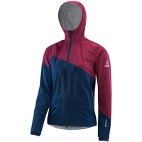 Löffler Hooded Jacket GTX Active Damen Skitourenjacke rot blau