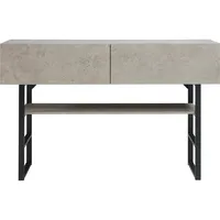 [en.casa] Konsolentisch Varberg 75x120x30 cm Betonoptik, hell