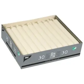 Papstar Kronkerzen 24 cm Ø 2,3 cm 30 St. weiss