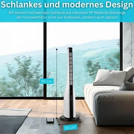 Echos Eco-121 90 cm Turmventilator Weiß