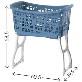 Bischof Wäschekorb, mit Standteilen, Tragegriffen, ergonomische Form