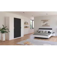 Schlafzimmer-Set RAUCH "Monza" Schlafzimmermöbel-Sets Gr. Bett 160 x 200 cm + ohne Matratze, B/H: 160 cm x 200 cm, weiß (alpinweiß, graumetallic) Komplett Schlafzimmer