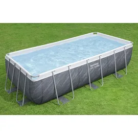 BESTWAY Steel Pro MAX Frame Pool Set 404 x 201 x 100 cm inkl. Filterpumpe