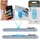 Bookchair Zipgrips blau Geometrical – 2-in-1 Handygriff & Aufsteller