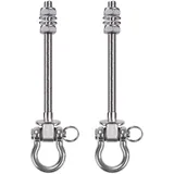 Schaukelhaken Edelstahl Schwerlast rostfrei 2er Set 235mm Tragkraft 1800kg