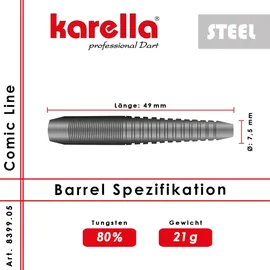KARELLA Comic Line Steeldarts 21 g