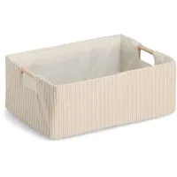 Zeller Present, Aufbewahrungskorb, Aufbewahrungskorb mit Holzgriffen 34x23.5x13 cm -