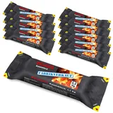10 x FLAMMBURO Kaminblock 1,1 kg - Kaminholz, Brennholz, Feuerholz, Holz, Kamin, Kaminofen, Ofen, Kaminscheit, Brennstoff, Firelog, Eco-Block, Brikett, Anzünder, Kaminanzünder, Feuerschale - 10 Stück