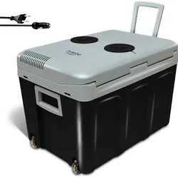 Elektrische Tragbare Kühlbox 40L für Camping und Auto 12V/220V Camper briebe SCHWARZ NO SIZE