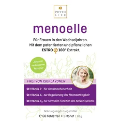 menoelle Tabletten für Frauen in den Wechseljahren mit EstroG 100 Extrakt