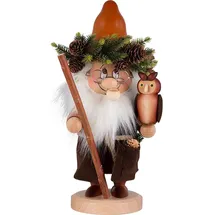 Christian Ulbricht Räuchermann Wichtel Waldgeist 32 cm beige