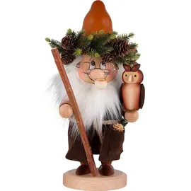 Christian Ulbricht Räuchermann Wichtel Waldgeist 32 cm beige