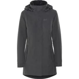 Jack Wolfskin Madison Avenue Coat Mantel, Grau (phantom), S