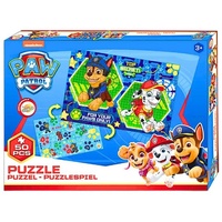 PAW PATROL Puzzle, 50 Puzzleteile, Kinderpuzzle Puzzlespiel 2in1 ab 3 Jahre bunt