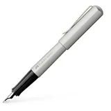Faber-Castell 150590 - Füller Hexo, Federbreite M, silber matt, 1 Stück