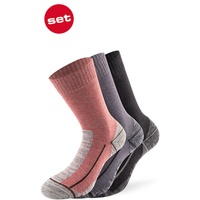 Lenz Performance Multisport Socken, schwarz-grau-rot, Größe 35 36 37 38